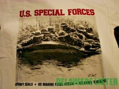 Military U.S. Special Forces Navy Seals Recon White T-shirt Many size Available