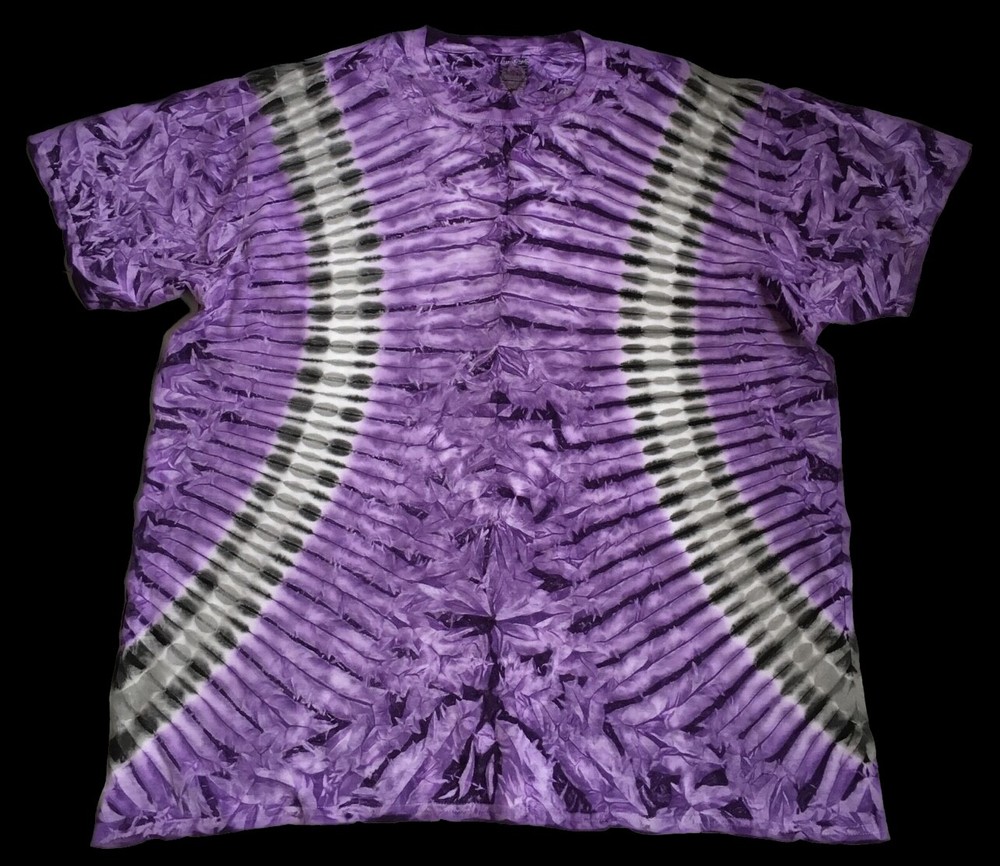 *New* 2XL – Sm Handmade Tie Dye, Violet Black Bender, Crew or V-Neck