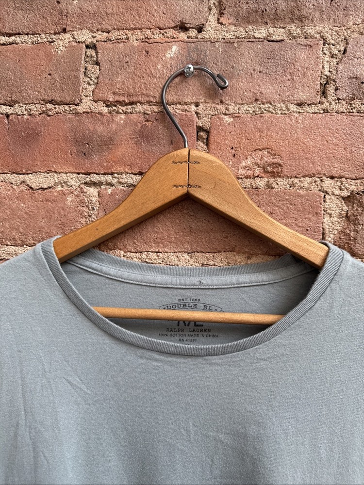 RRL Double RL Mens T Shirt Size XL, Teal 100% Cotton