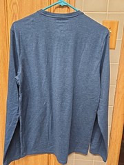 Apt.9 Mens Small Premier Flex Long Sleeve Crew Neck Blue