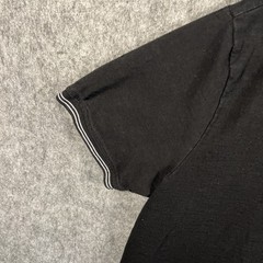 MBX Premium Goods Men’s 3 Button Tee Size Large Black 100% Cotton Short Sleeves