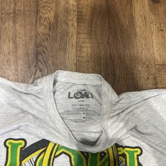 Marvel Loki T-Shirt Light Grey Size XLT Marvel Thor Asgard God Chaos Jokester