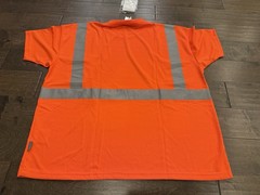 Portwest Mens Orange Hi-Vis Performance Workwear Reflective T-Shirt 3XL NWT New