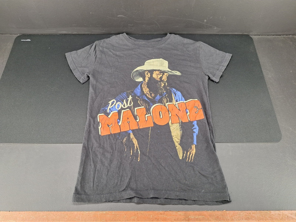Post Malone Cowboy Shirt! Posty Co. XX Small XXS Black T