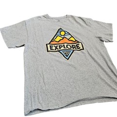 “Explore” Men’s Short Sleeve Cotton Blend Graphic T-Shirt Size XL
