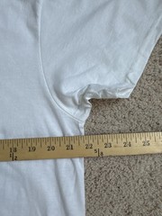 Gildan V-Necks Undershirt Mens Size Large White Cotton Tag Free 6 Pack T Shirts