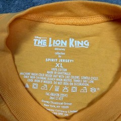 Disney The Lion King Spirit Jersey Orange Ombre Long Sleeve Shirt Adult XL Simba