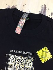 SARAWAK BORNEO – NWT Black T-shirt, Malaysia Vacation, Fits Adult Mens M-L