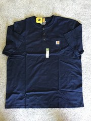 NWT!! CARHARTT MENS LOOSE FIT HEAVYWEIGHT S/S POCKET HENLEY T-SHIRT, SIZE XL