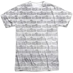 Sesame Street Bw Pattern Unisex Adult Halloween Costume T Shirt, S-3XL