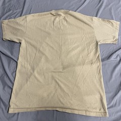 Vintage 90s Hanes Heavyweight Blank Tan Beige T Shirt Size Medium Made In USA