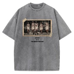 1996 Chicago Bulls Jordan Vintage Photo T-Shirt The Greatest Team Ever 72-10
