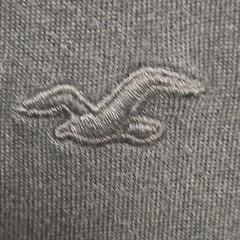 Hollister-co Men’s Black and Grey T-shirt