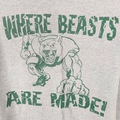 The Cave Bodybuilding T Shirt Mens Size Large Gray Where Beasts Are Made