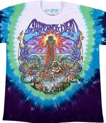 Grateful Dead Watch Tower Tie-Dye T-Shirt Liquid Blue
