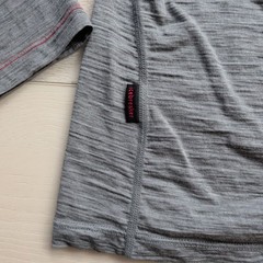 Icebreaker Shirt Mens XXL Gray Merino Wool Long Sleeve Crew Thermal Base Layer