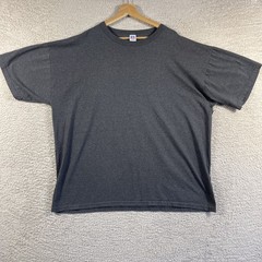 Vintage Russell Athletic Blank T-Shirt Adult 2XL Gray Y2K YZY Crewneck Grunge