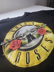 Guns N’ Roses Black Graphic Print 100% Cotton Band T-shirt Size XL