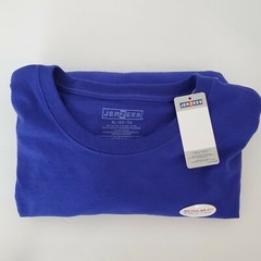 Jerzees Mens SZ XL Purple Long Sleeve 50/50 TShirt Relaxed Regular Fit NWT