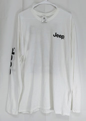 Jedco Mens 2XL Jeep Shirt White Long Sleeve American Flag 4×4 Offroad USA-1 NWT