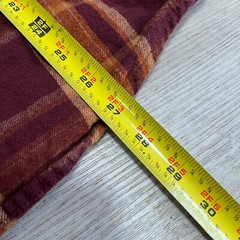 Ben Sherman Mens XL Plaid Red Orange Long Sleeve Flannel Shirt Punk Blitz GBH