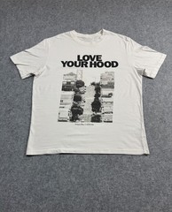 Frisco Bay are Hills SF California Love Your Hood white Shirt Boxy Slim Large