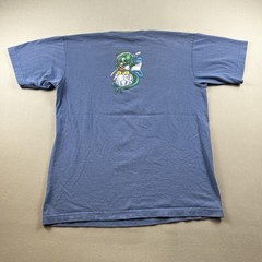 Vintage Guatemala Soccer Team T-Shirt Mens Medium Blue Cartoon Futbol FIFA 2004