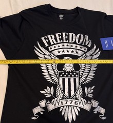 Way to Celebrate Men’s or Unisex 4th of July USA Freedom Eagle Graphic Tee,Med