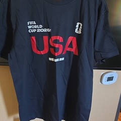 FIFA World Cup 2026 USA Blue Graphic Logo Crew Neck Short Sleeve Tee Men’s S