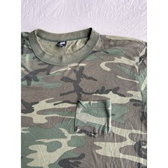 Vintage 80’s Ace Sportswear Camo Pocket Tee Super Thin XL USA