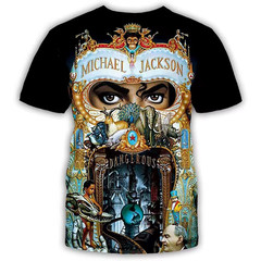 Polos Camiseta Impresión 3D Temas Michael Jackson Retro King of Pop Unisex