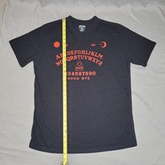 Ouija Board Shirt Mens Large Black Mystifying Oracle Graphic Tee Halloween Retro