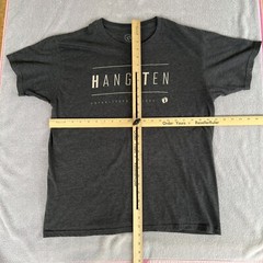 Hang Ten T Shirt Men’s Size Large Charcoal Gray Est 1960 California Surf 0174