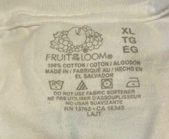 Huge Lot of 12 Fruit of the Loom Men’s XL White Crew neck T Shirts free shipping
