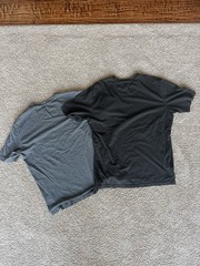 Tommy Bahama Relax Men’s Pima Cotton Pocket Marlin Logo Tee L Lot 2 Gray/Black