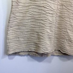 MIDA Unduci Men’s Made in Italy Sand Jacquard Textured Wave Cotton T-Shirt Sz S