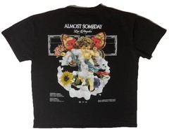 Almost Someday T Shirt Men’s 2XL Butterfly Moth Cherub Angel Floral Graphic