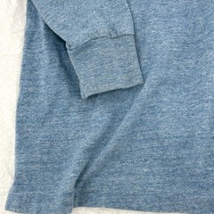 Mens Long Sleeve T-Shirt M Blue Heathered Embroidered Pony Polo Ralph Lauren