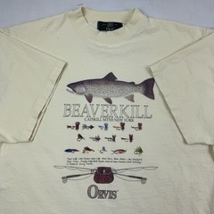 Vintage Orvis T Shirt Adult Large Nature Fishing Animals Outdoor Sports 90s