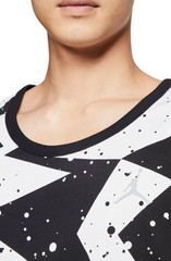 JORDAN PRINTED POOLSIDE TANK TOP MEN SIZE SMALL TO XL BLACK WHITE COMFORT STYLE