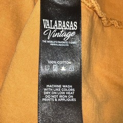 Valabasas Vintage Peace N Balance Graphic T-Shirt Men’s XL Yellow Short Sleeve