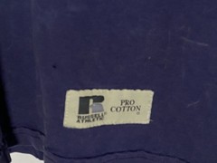 Lot of 3 Vintage 90s Russell Athletic Pro Cotton T-Shirts XL Distressed Jock Tag