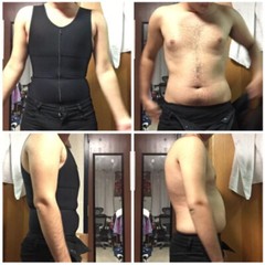 Mens Compression Vest Slimming Body Shaper Tummy Control Gynecomastia Undershirt