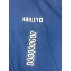 NWT Hurley Mens Graphic T Shirt Medium Blue Tie Dye Back Logo Surf Streetwear