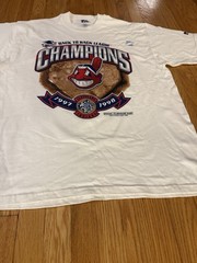 Vintage Cleveland Indians Pro Player MLB 1997/98 Champions T-Shirt (Men’s XL)