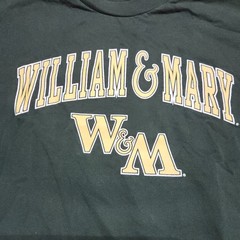 TCX William & Mary Long Sleeve T Shirt Adult L Preshrunk Cotton Green 131