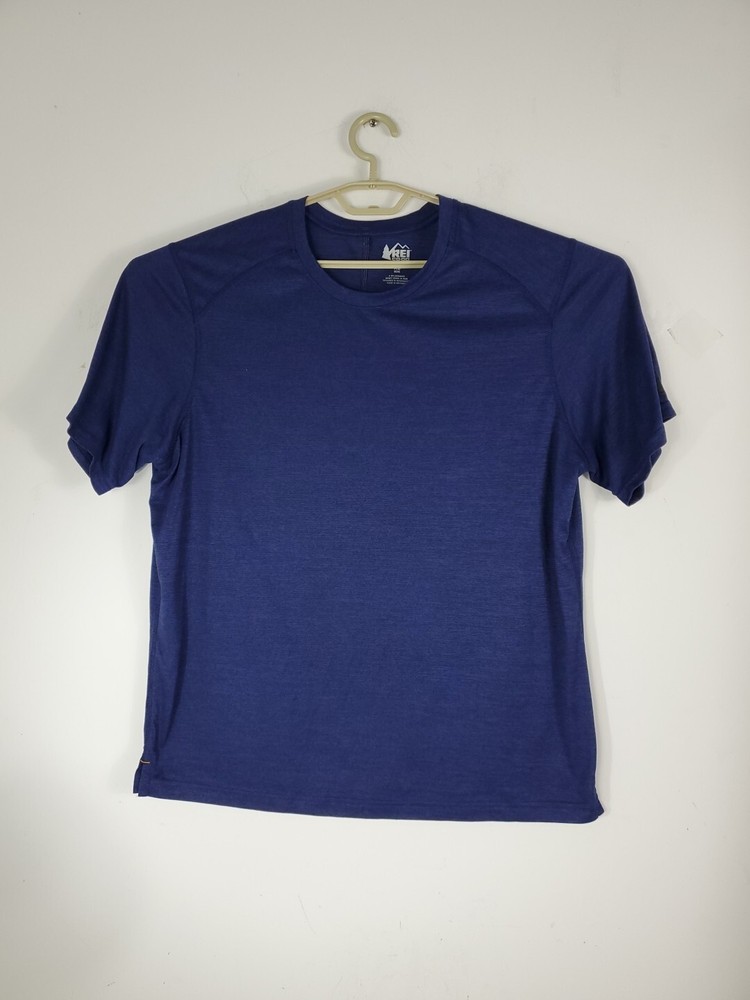 REI Co-op Performance TShirt Men’s Blue Short Sleeve Outdoors Hiking Sz XL
