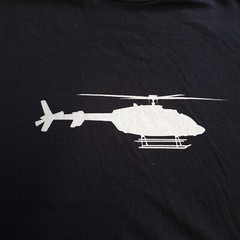 Helicopter Military Air Evac Emergency Chopper News Crew Small Black Silhouette