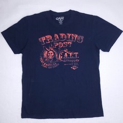 GALT Great American Trading Post Supply T-Shirt Adult Size M Navy Blue Native