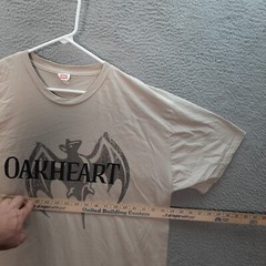 Bacardi Oakheart Shirt Adult 2XL XXL Tan College Tee Party University Bartender